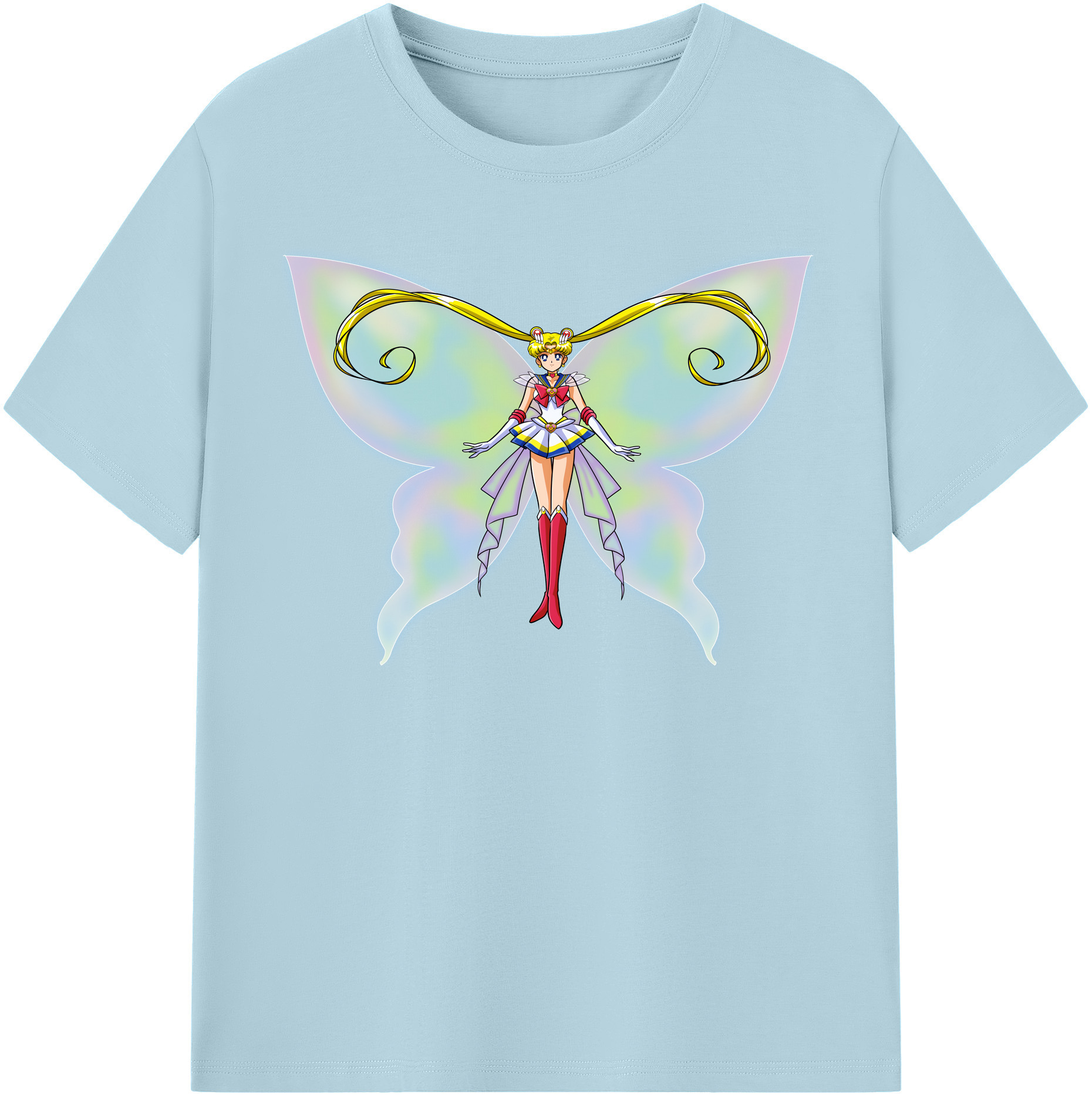 （画像用） 美少女戦士セーラームーン 月野 うさぎ つきの うさぎ Sailor Moon Tsukino Usagi 綿100％半袖Tシャツ（フロントプリント）